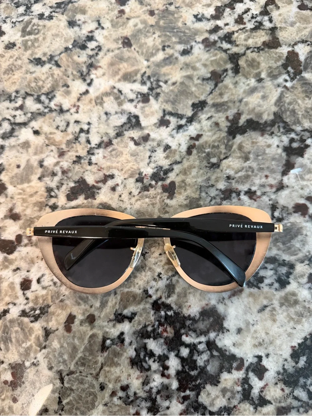 Privé Revaux Black & Gold Cat Eye Sunglasses